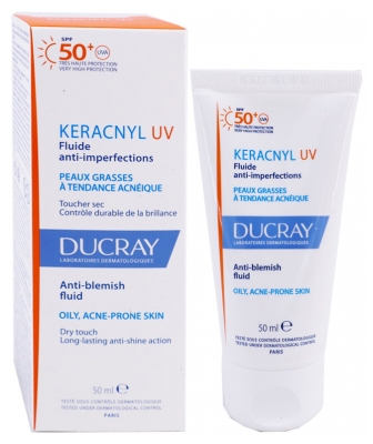 Fluid Ducray Keracnyl UV Anti-imperfecțiuni SPF50+ 50 ml
