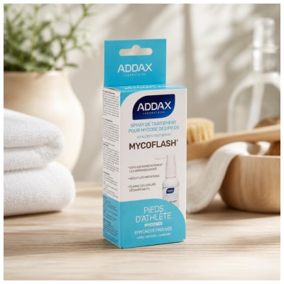 Addax Mycoflash Sprej za zdravljenje glivic na stopalih 25 ml