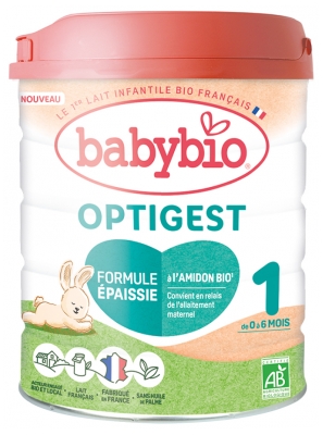 Babybio Optigest 1 Formula Addensata 0-6 Mesi Biologico 800 g