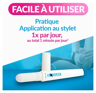 Excilor Easy Traitement Mycose de l'Ongle Déjaunissement Actif 4 ml