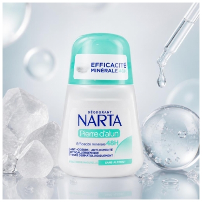 Deodorant cu Piatră de Alun Narta 48H 50 ml