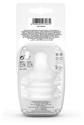 Suavinex 2 Bicos Simétricos SX Pro Fluxo Lento 0 Meses e +