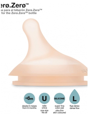 Suavinex Zero.Zero Tétine Débit Dense 6 Mois et +