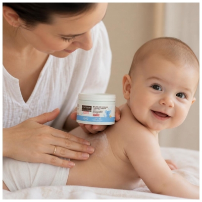 Cattier Baby Jemný dotek Masážní balzám Bio 100 g