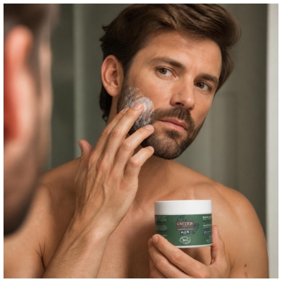 Cattier Men Barbas un Matu Barojošais Balzams Bio 90 g