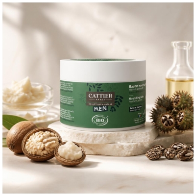 Cattier Men Nourishing Organic Hair and Beard Balm 90 g