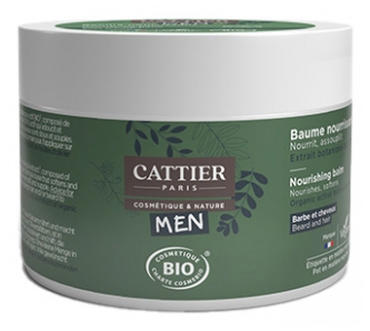 Cattier Men Voedende Balsem voor Baard en Haar Bio 90 g