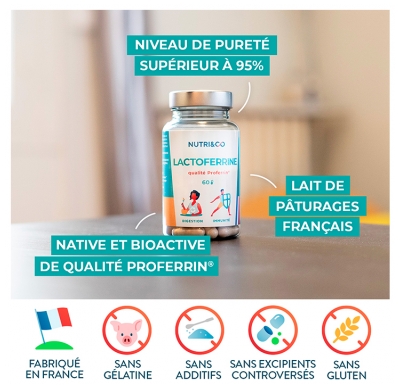 Nutri&Co Lactoferrine 60 Gélules