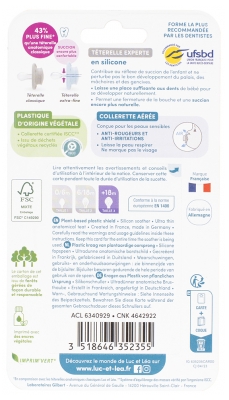 Suzete Anatomice Supt-Natural Extra-Subțiri Luc et Léa Nature 2 pentru 18+ Luni