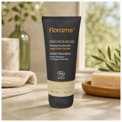 Florame Dusch-Shampoo Holzige Frische 200 ml