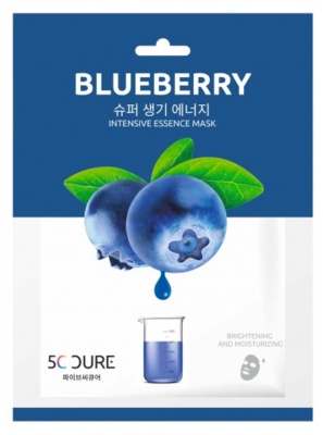 Jkosmec 5C Cure Intensive Essence Blueberry Fabric Mask 25 ml