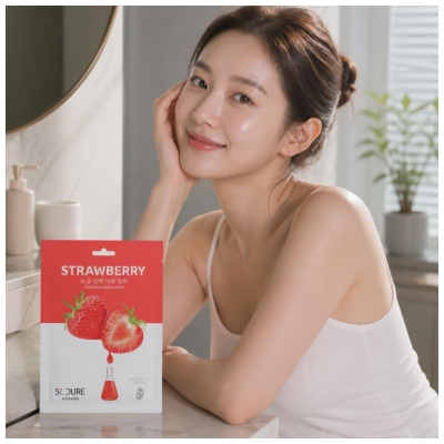 Jkosmec 5C Cure Essence Intensive Aardbei Stoffen Masker 25 ml