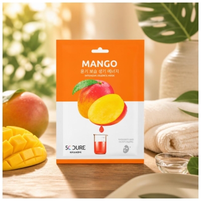 Masca Textilă Jkosmec 5C Cure Essence Intensive cu Mango 25 ml