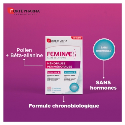 Feminae Menopausia Perimenopausia Día y Noche 60 Comprimidos