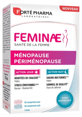 Forté Pharma Feminae Ménopause Périménopause Jour & Nuit 60 Comprimés