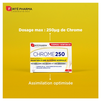 Forté Pharma Crom 250 µg 30 Comprimate