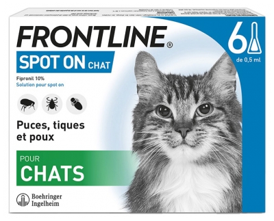Frontline Spot-On Chat 6 Pipettes