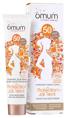 Omum Cremă Hidratantă Față Colorată SPF50 Bio 40 ml - Tentă: Aur