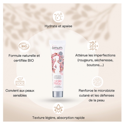 Omum Cremă de Față Reechilibrantă & Hidratantă Bio 40 ml