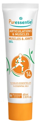 Puressentiel Gewrichtsgel met 14 Essentiële Oliën 60 ml