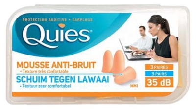 Quies Espuma Anti-Ruido 3 Pares