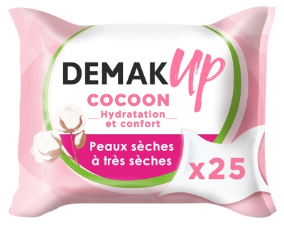 Demak'Up Toallitas Limpiadoras Cocoon Para Pieles Secas y muy Secas 25