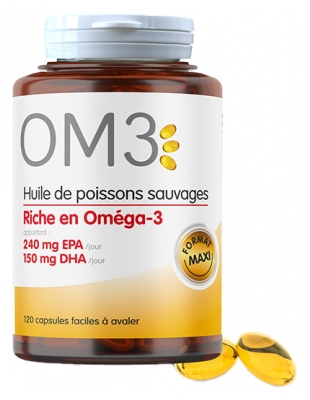 OM3 Huile de Poissons Sauvages 120 Capsules