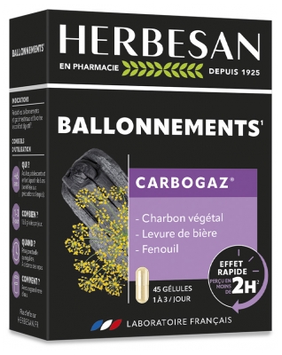 Herbesan Carbogaz 45 Gélules