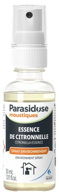Parasidose Moustiques Spray Environnement Essence de Citronnelle 30 ml