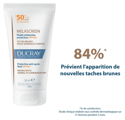Fluid Invizibil Protector Anti-pete Ducray Melascreen SPF50+ 30 ml
