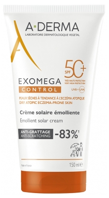 A-DERMA Exomega Control Crème Solaire Émolliente SPF50+ 150 ml