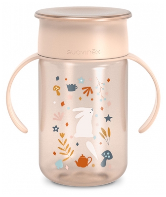 Suavinex Wonderland Tasse d'Apprentissage 340 ml 12 Mois et + - Couleur : Rose