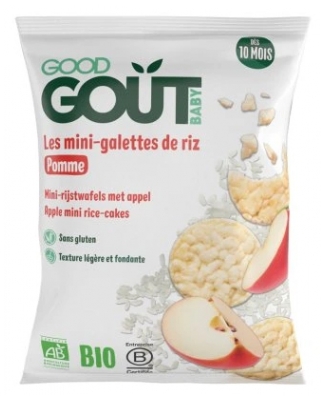 Good Goût Mini-Galettes de Riz à la Pomme Dès 10 Mois Bio 40 g