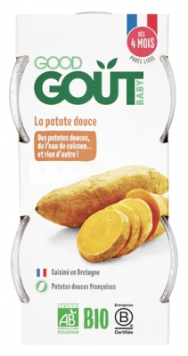 Good Goût Zoete Aardappel vanaf 4 maanden Biologisch 2 Potjes