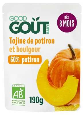 Good Goût Kürbis- und Bulgur-Tagine aus 8 Monaten Bio 190 g