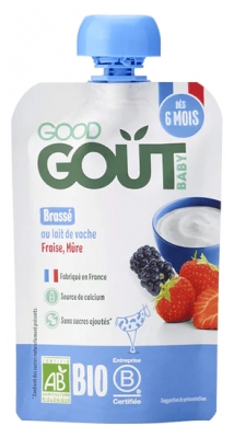 Good Goût Brassé Fraise Mûre dès 6 Mois Bio 90 g