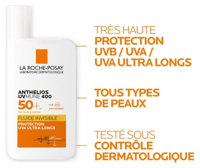 La Roche-Posay Anthelios UVmune 400 Fluide Invisible SPF50+ 50 ml