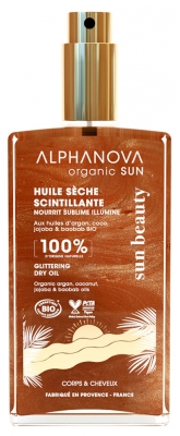 Alphanova Sun Biologiškas Švytintis Sausas Aliejus 100 ml