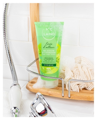 Laino 3-i-1 Fugtgivende Shower Gel med Grøn Te 200 ml