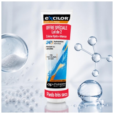 Excilor Crème Hydra-Intense Lot de 2 x 125 ml