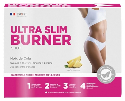 Eafit Ultra Slim Burner Shot Quadruple Action Minceur 14 Shots