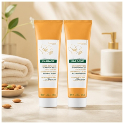 Klorane Matu Noņemšanas Krēms ar Saldo Ābolu 2 gab. x 150 ml