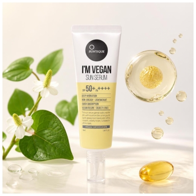 Suntique I'm Vegan Sun Serum Krema za sončenje SPF50+ 50 ml