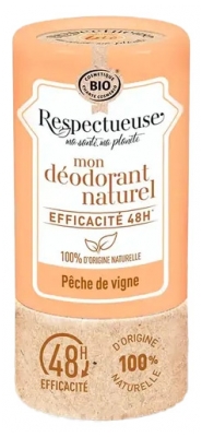 Respectueuse Mon Déodorant Naturel Pêche de Vigne Bio 50 g
