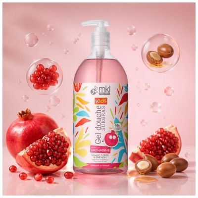 MKL Green Nature Kids Bogati Gel za Prhanje Granatno Jabolko 1 L