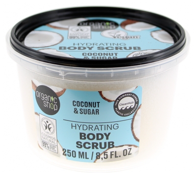 Organic Shop Ķermeņa Skrubis Mitrinošs Ķermeņa Skrubis Kokosrieksts 250 ml
