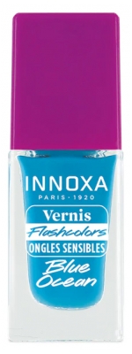 Innoxa Flashcolors Nagellak voor Gevoelige Nagels 8 ml - Kleur: Blauwe Oceaan