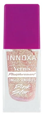 Innoxa Fosforescerende Nagelak voor Gevoelige Nagels 8 ml - Kleur: Roze ster