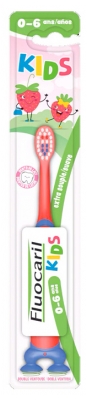 Fluocaril Kindertandenborstel 2-6 Jaar Extra Zacht - Kleur: Rood en blauw