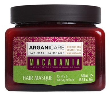 Arganicare Mascarilla Reparadora Hidratante de Macadamia Para Cabello Seco y Dañado
